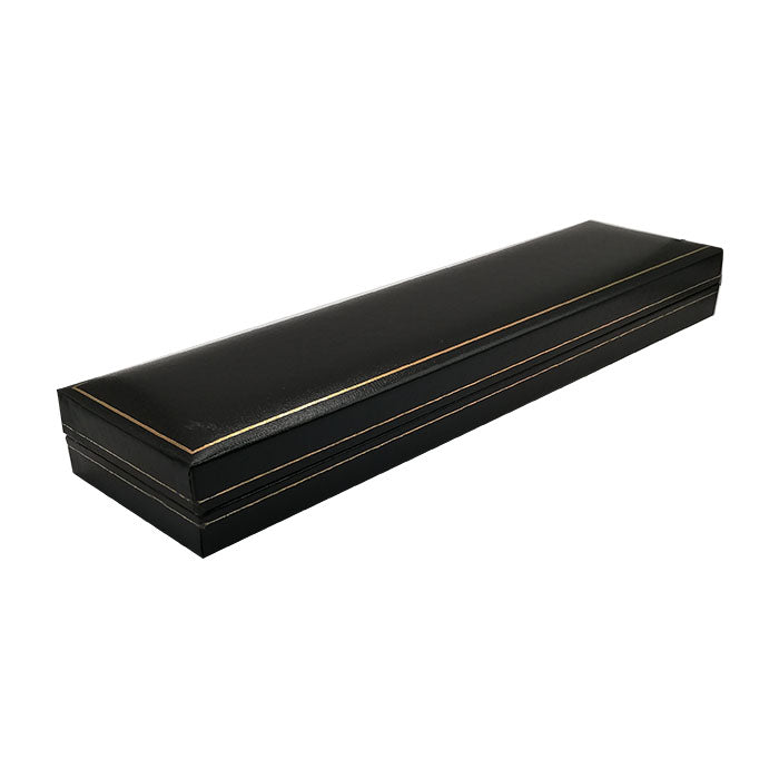Boîte à bijoux Aspect cuir - Bracelet Noir 10 pcs