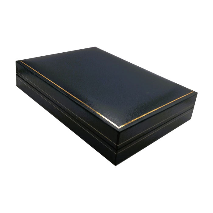 Cintre pour boîte à bijoux grand aspect cuir bleu 10 pièces