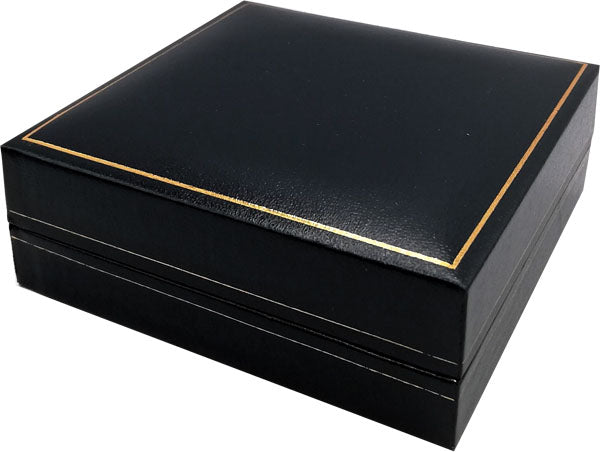 Juwenlendoosje Pendentif klein Lederlook Blauw 10st