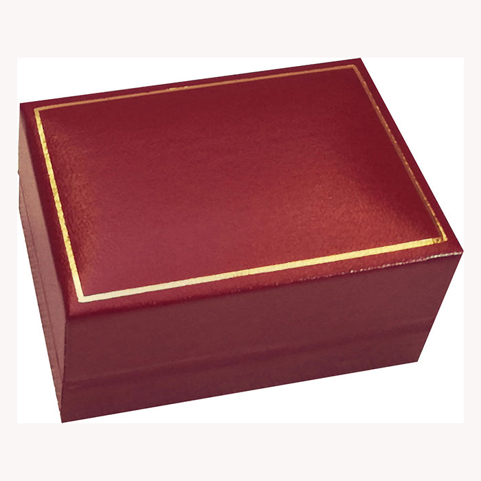 Jewelry box Leather look - Wedding rings Red 24 pcs