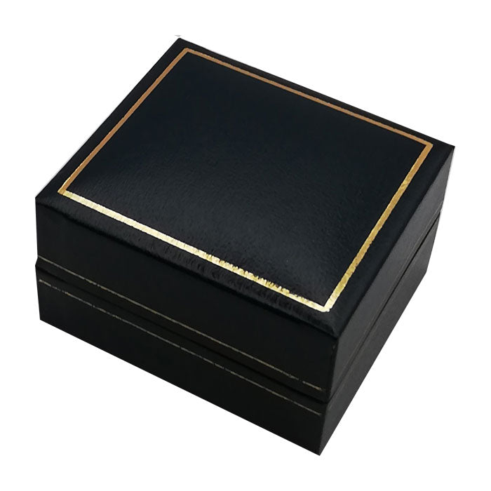 Jewelry box Leather look - Earrings Small Black 20 pcs