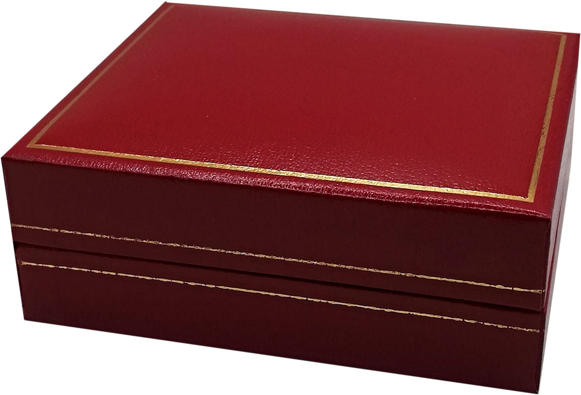 Sieradendoosje Lederlook - Hanger Klein Rood 20st