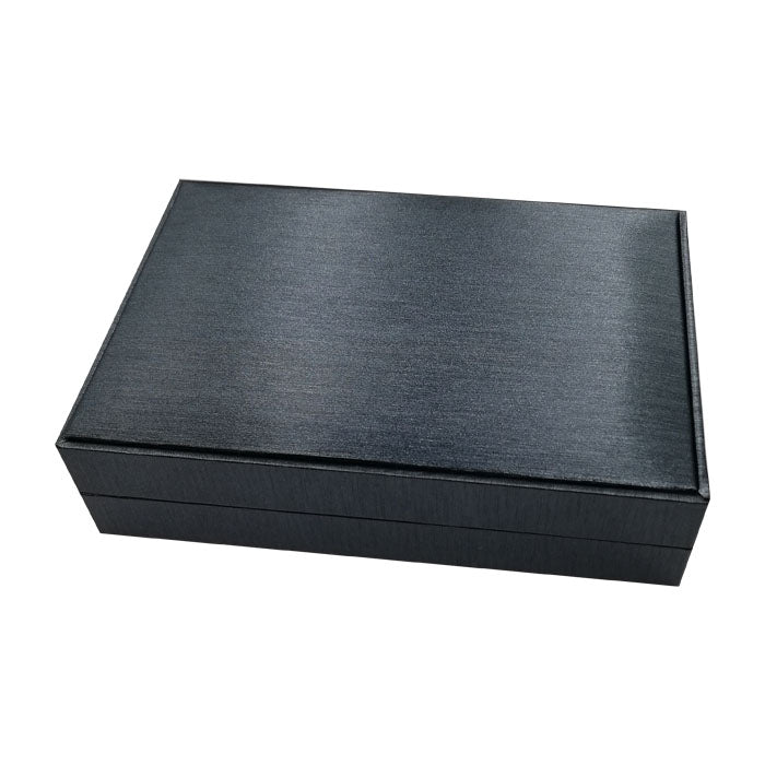 Jewelry box Pendant silk look Gray 10 pcs
