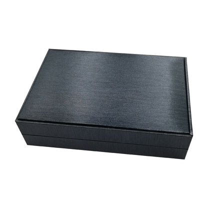 Jewelry box Pendant silk look Gray 10 pcs