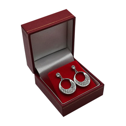 Sieradendoosje Lederlook - Oorbellen Small Rood 20st