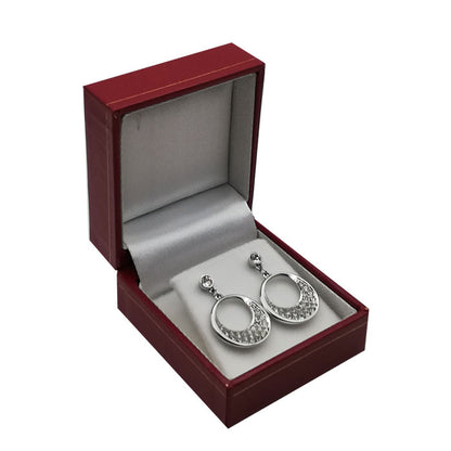 Sieradendoosje Lederlook - Oorbellen Small Rood 20st