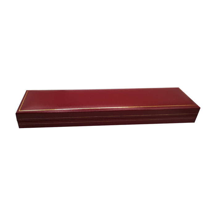 Boîte à bijoux Aspect cuir - Bracelet Rouge 10 pcs