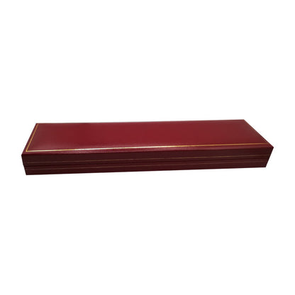 Boîte à bijoux Aspect cuir - Bracelet Rouge 10 pcs